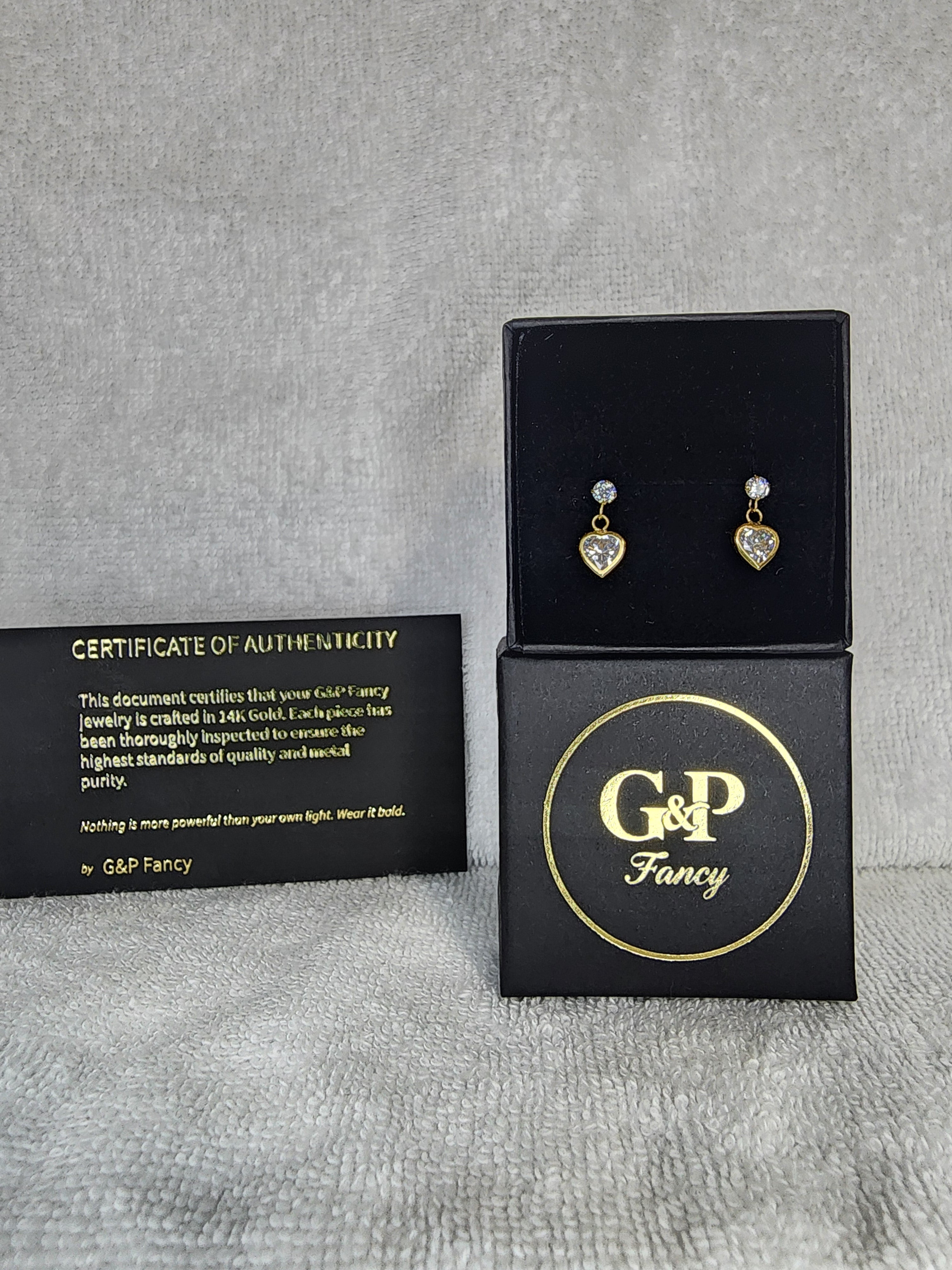 Jewelry Earrings Gold 14k Heart