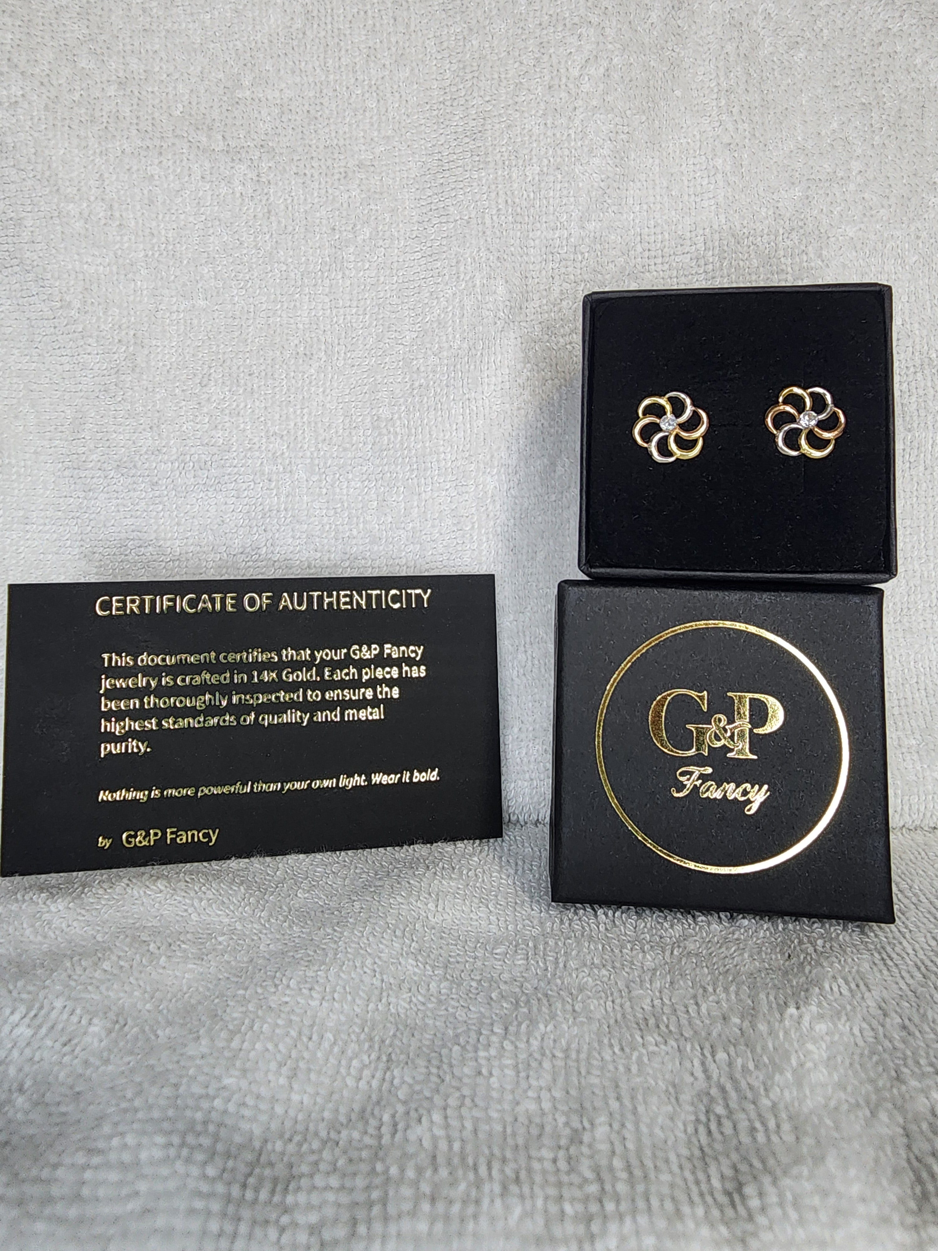 Jewelry Earrings Gold 14k Flower