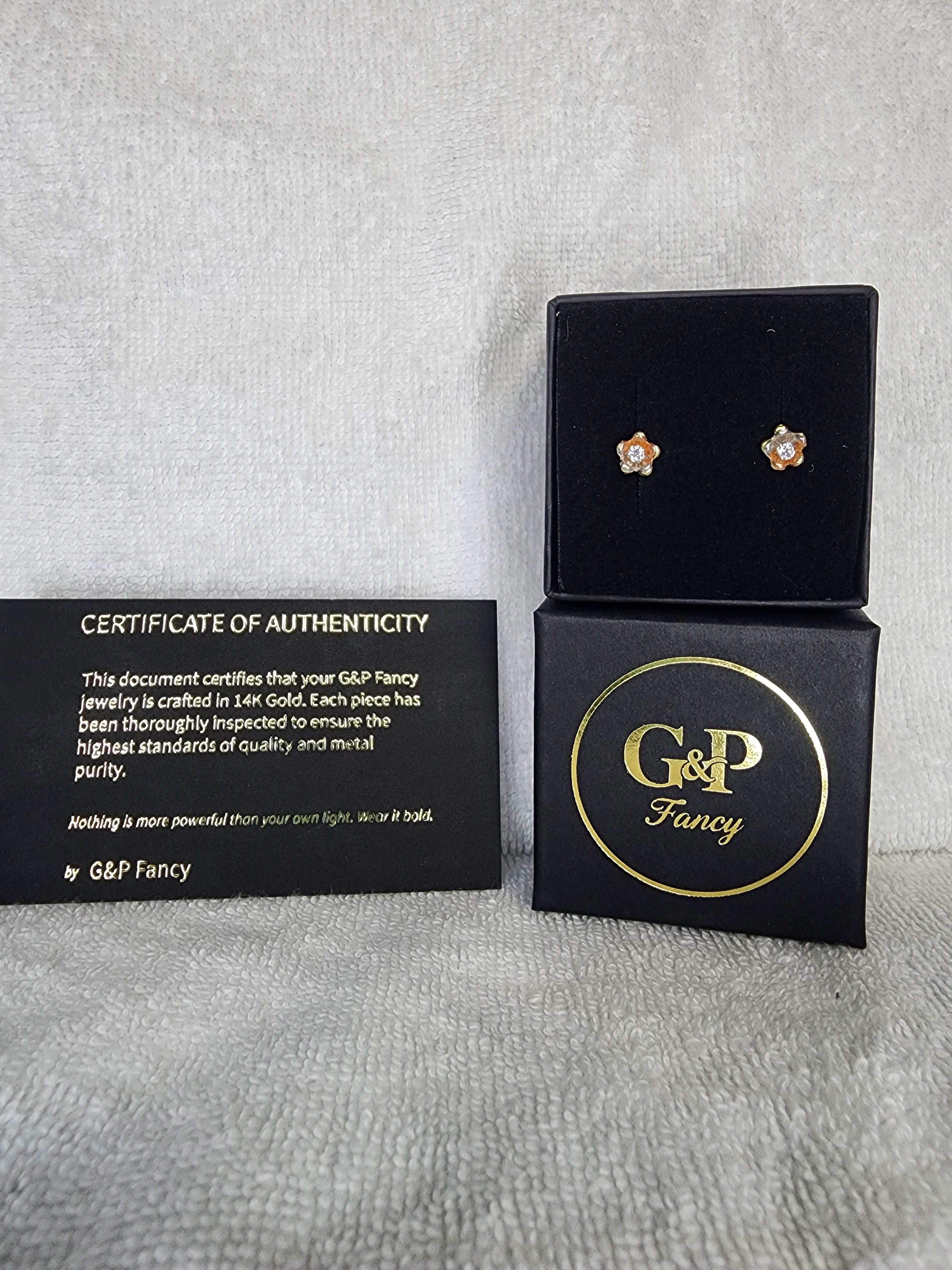 Jewelry Earrings Gold 14k Flower
