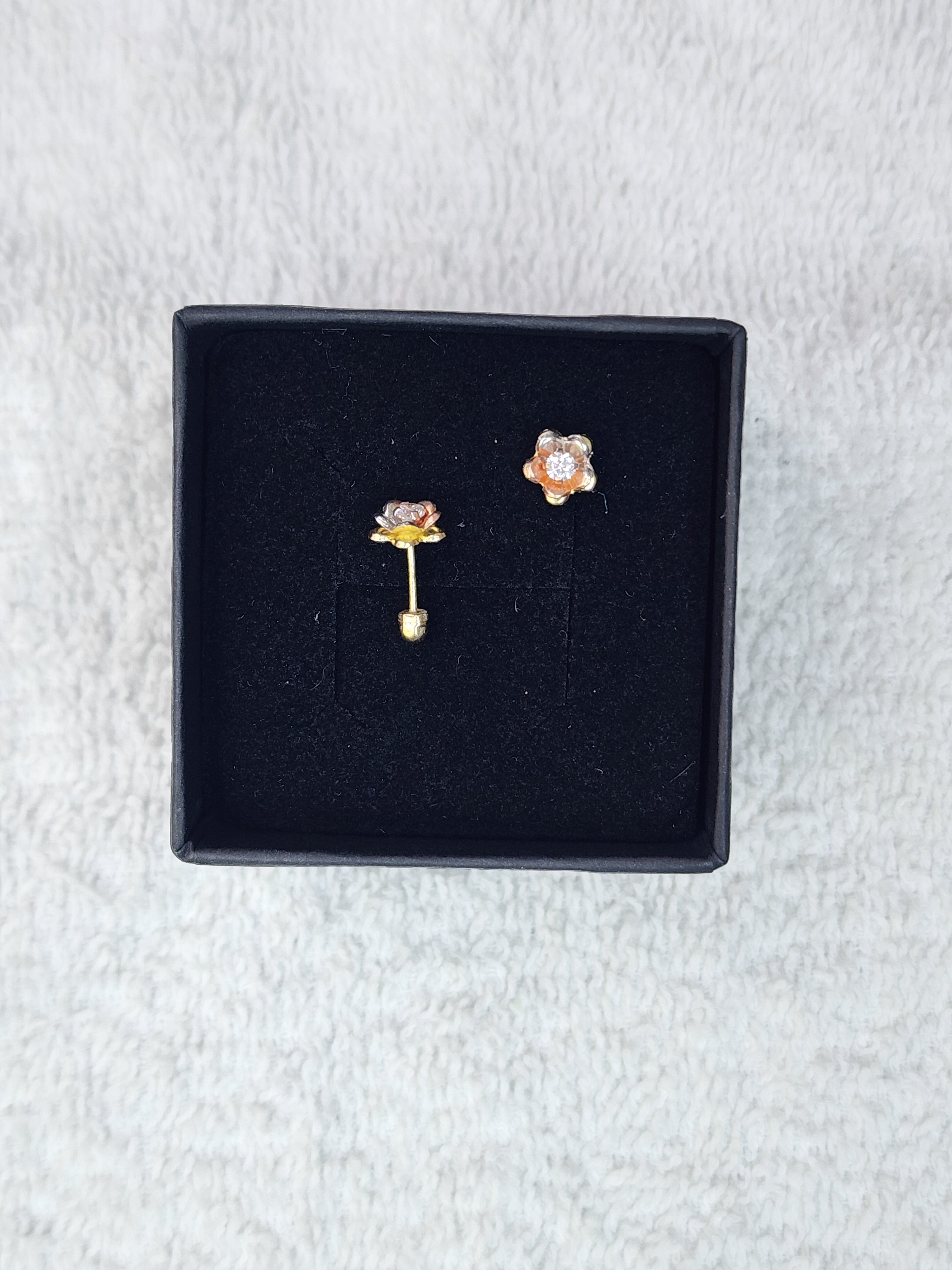 Jewelry Earrings Gold 14k Flower