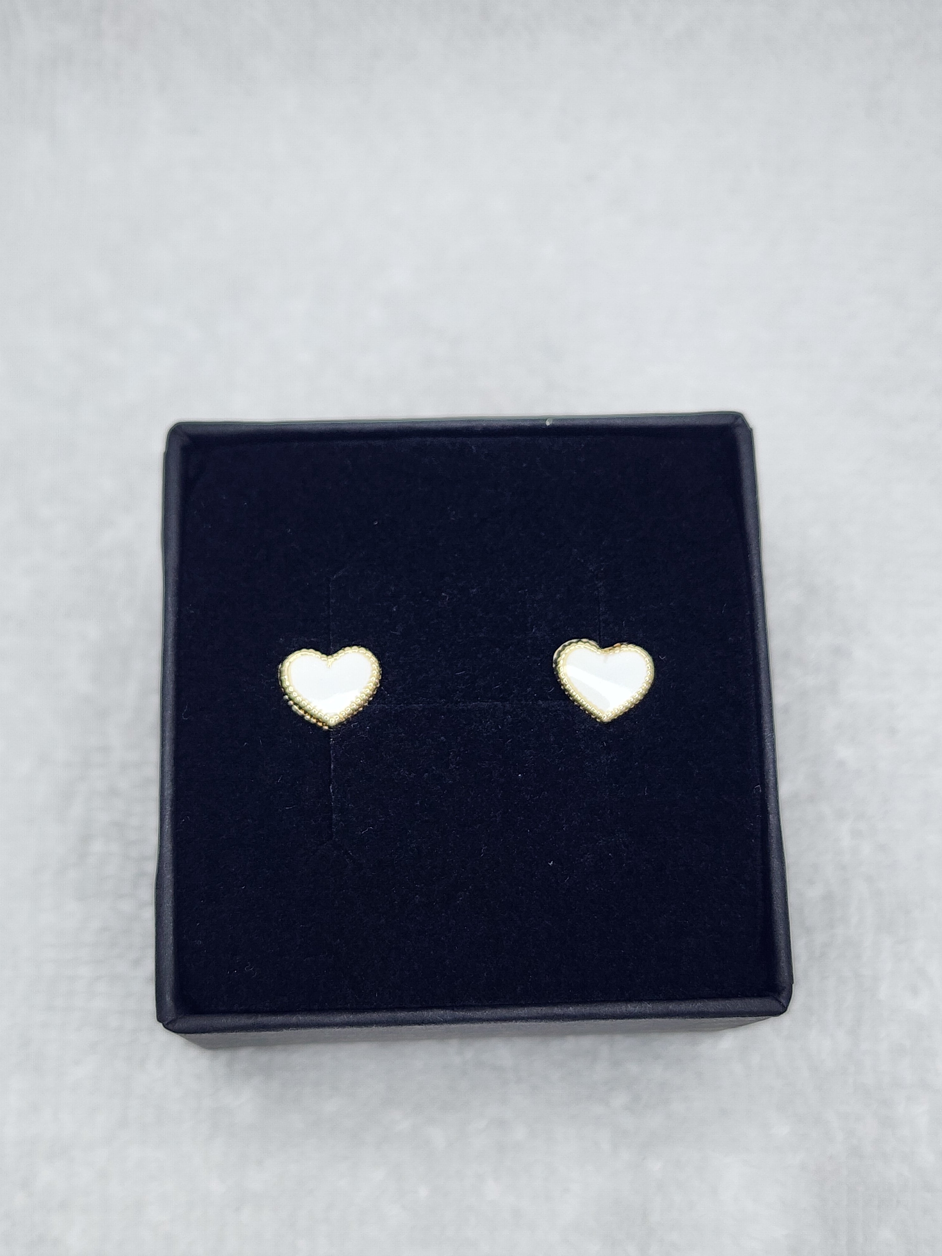 Jewelry Earrings Gold 14k Painted Heart