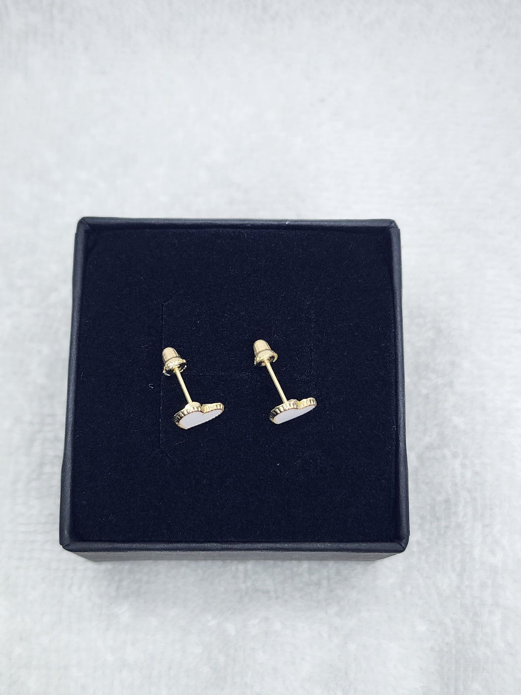 Jewelry Earrings Gold 14k Painted Heart
