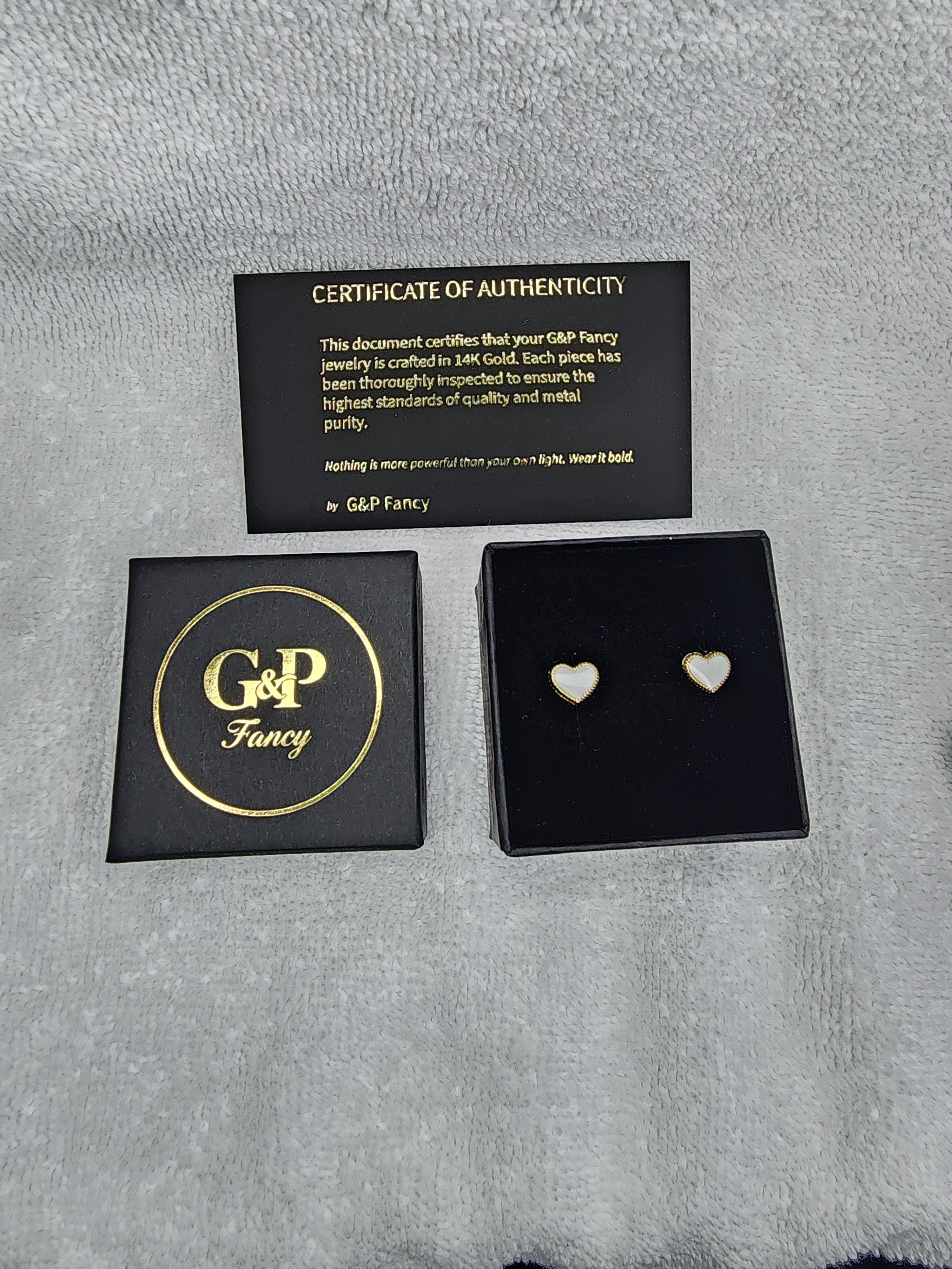 Jewelry Earrings Gold 14k Painted Heart