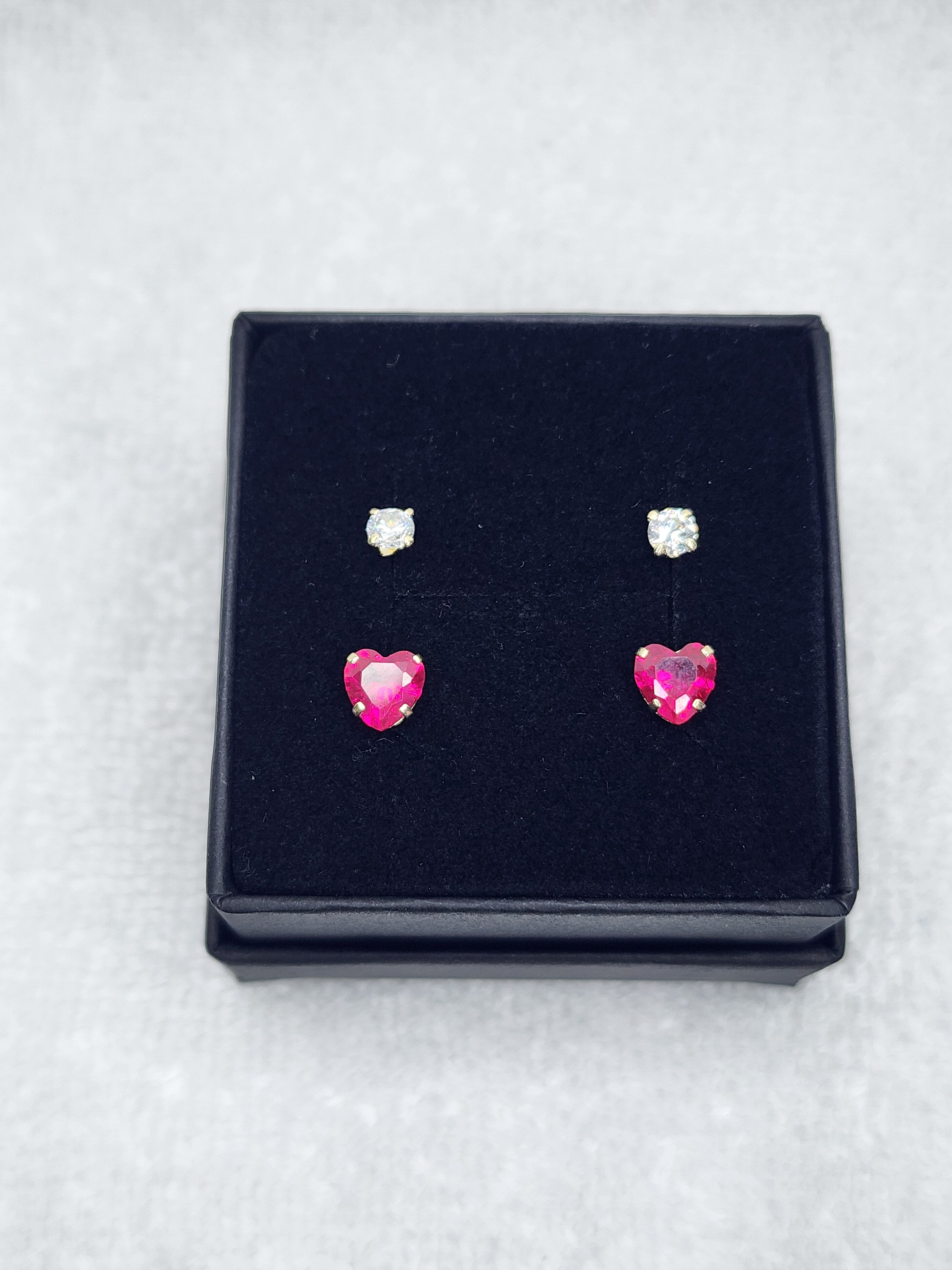 Jewelry Earrings Gold 14k Heart Telephone