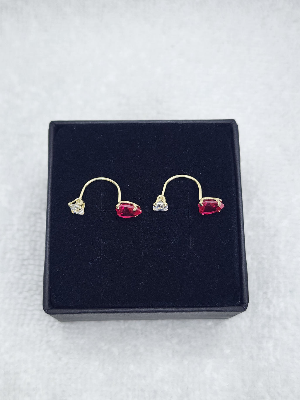 Jewelry Earrings Gold 14k Heart Telephone