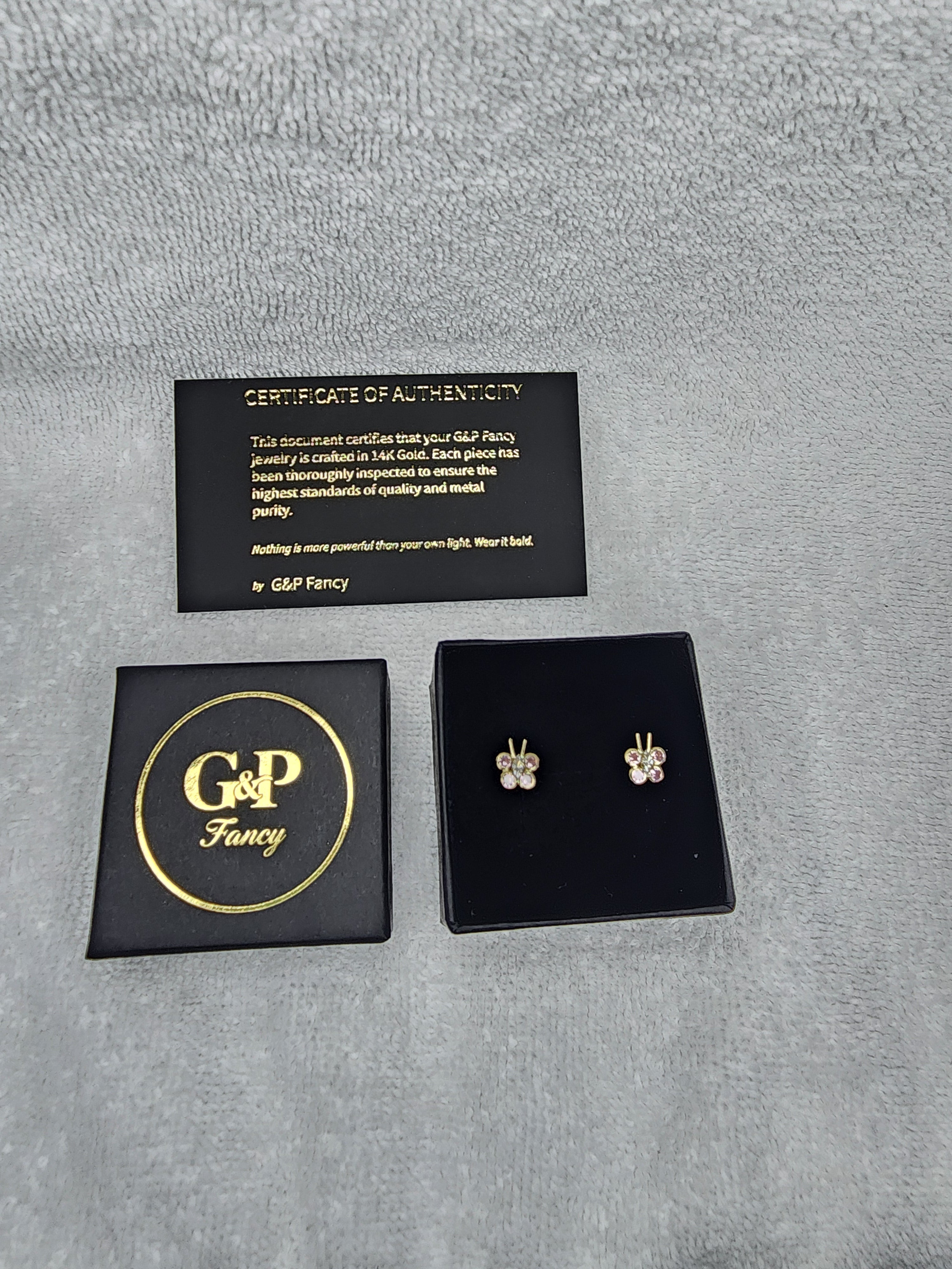 Jewelry Earrings Gold 14k Butterfly