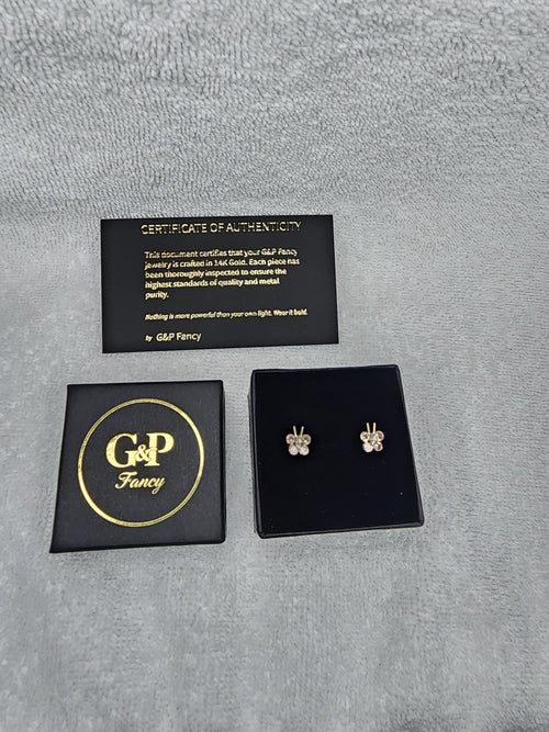 Jewelry Earrings Gold 14k Butterfly