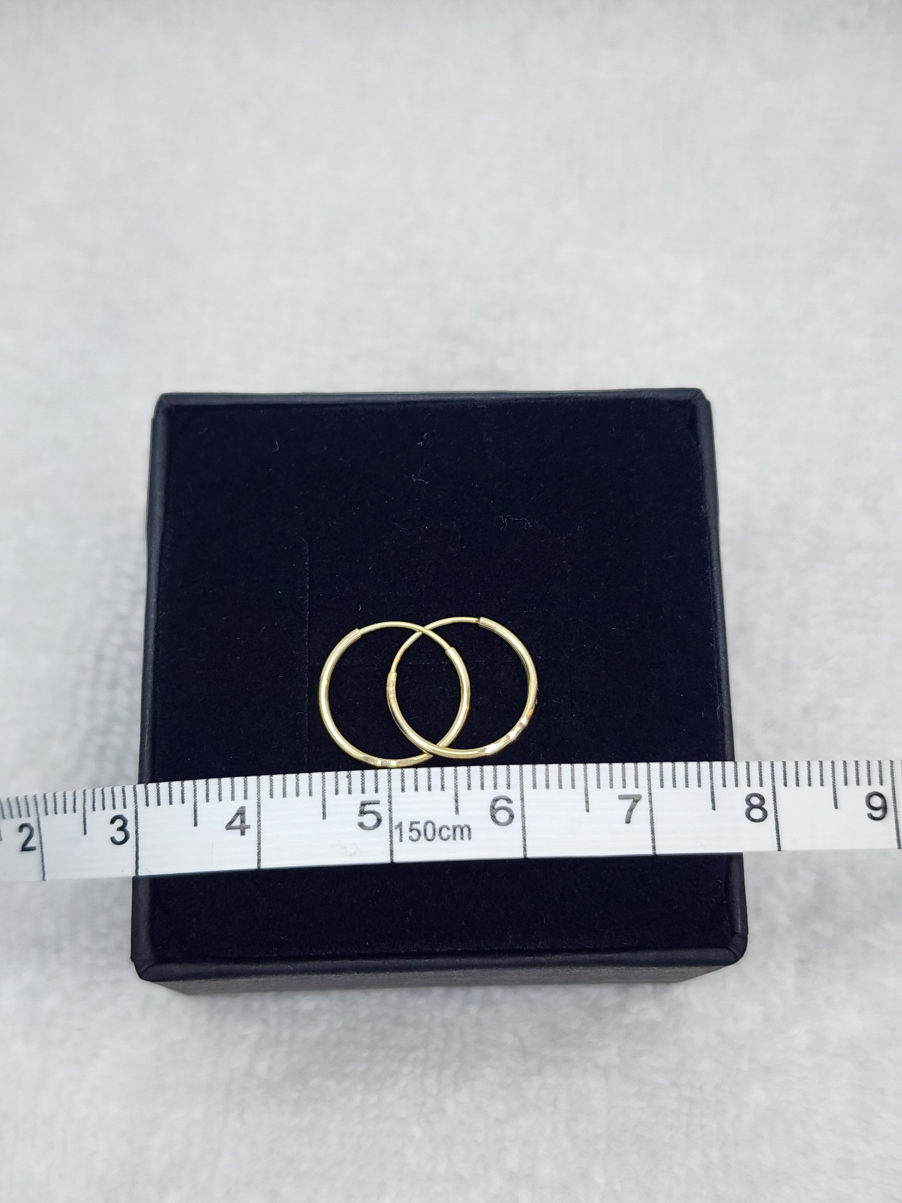 Jewelry Earrings Gold 14k 1×12 Endless Hoops