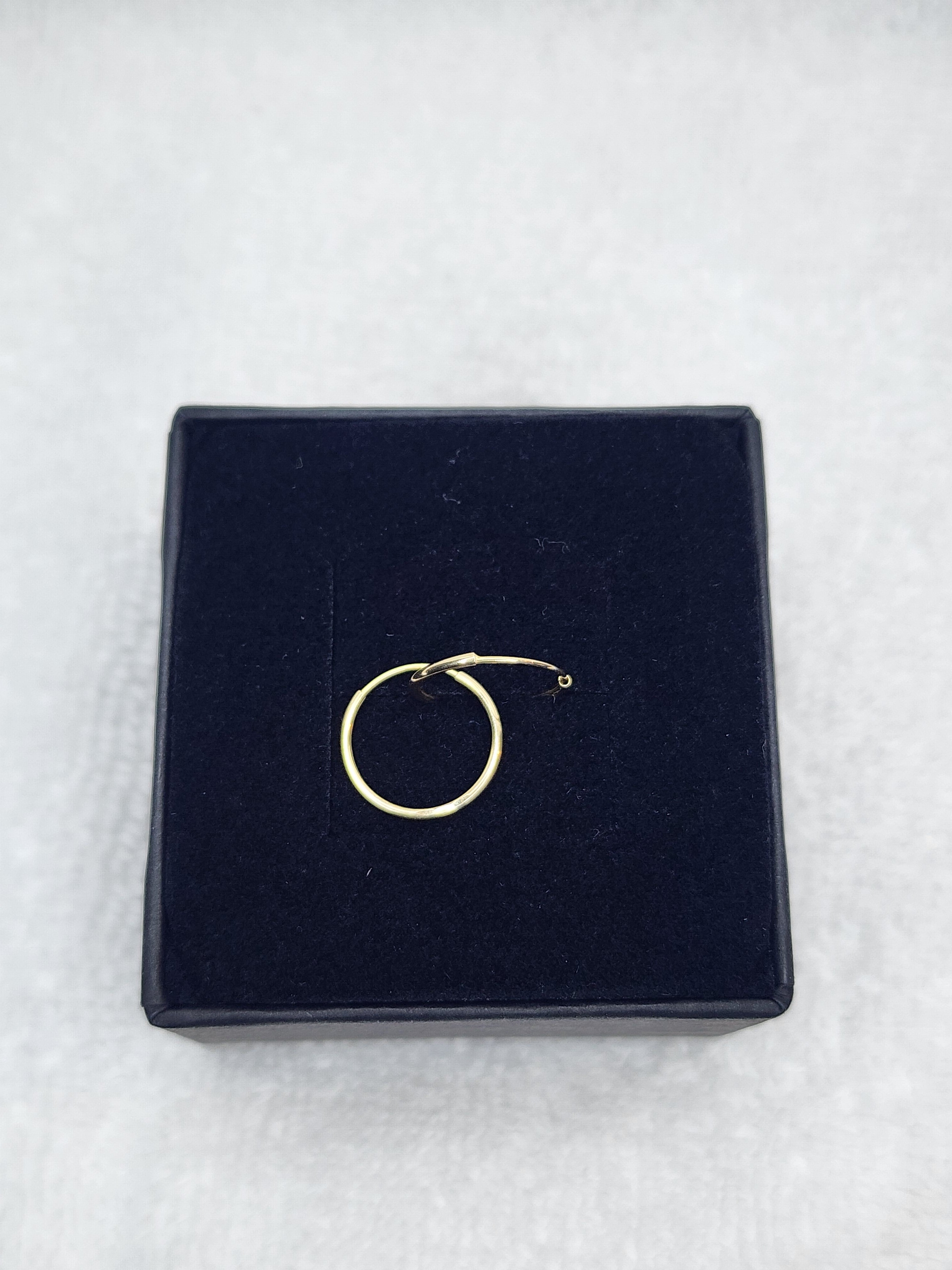 Jewelry Earrings Gold 14k 1×12 Endless Hoops