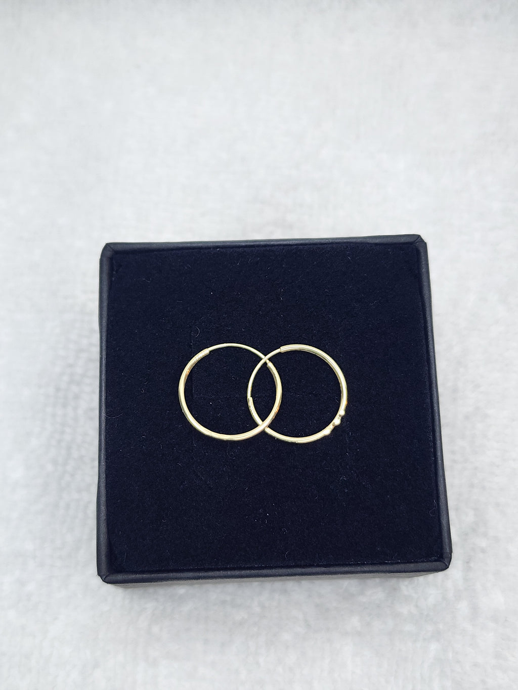 Jewelry Earrings Gold 14k 1×14 Endless Hoops