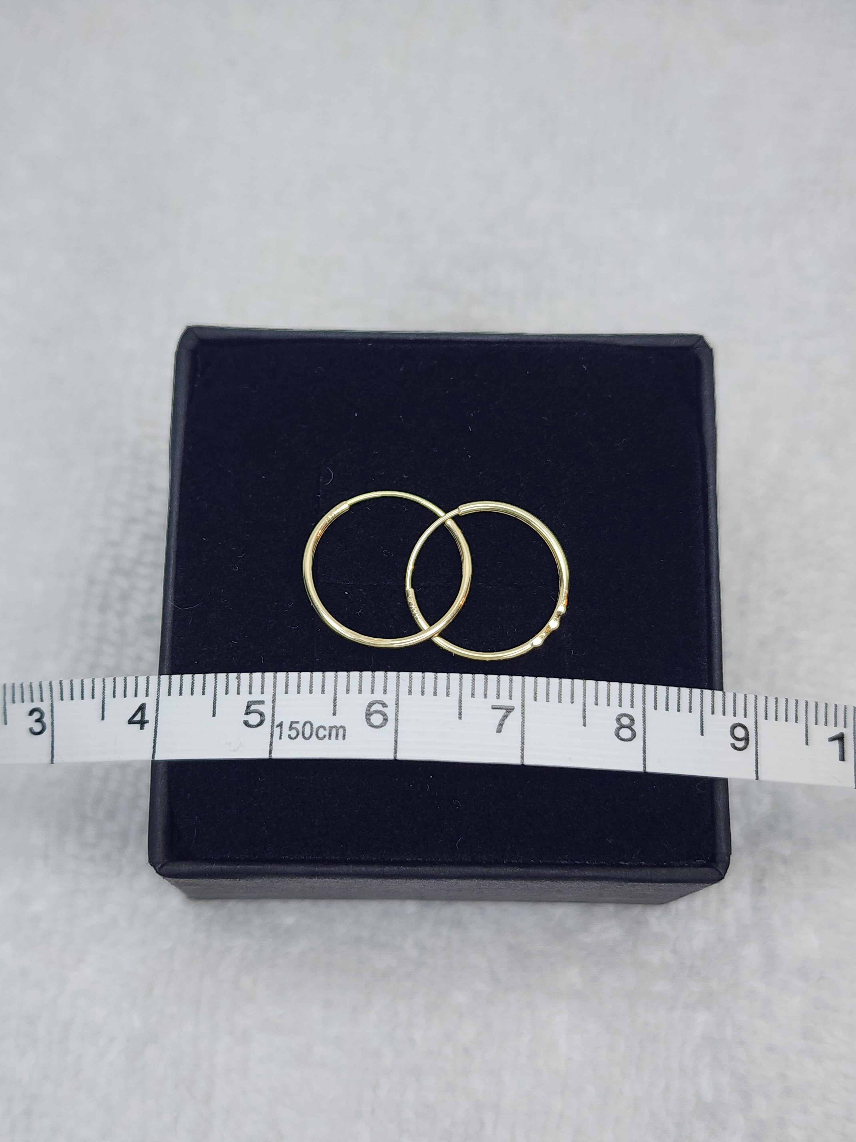 Jewelry Earrings Gold 14k 1×14 Endless Hoops