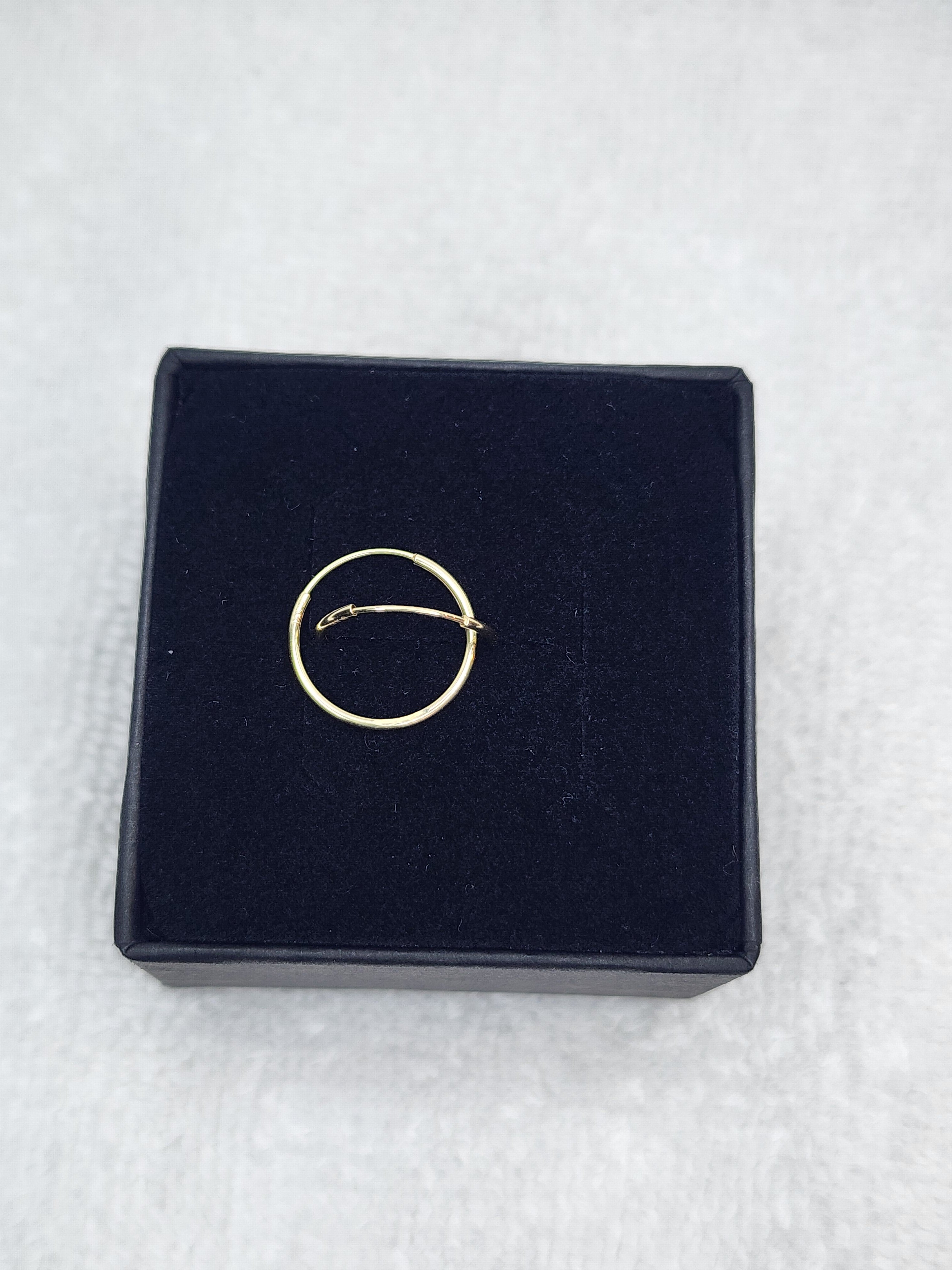 Jewelry Earrings Gold 14k 1×14 Endless Hoops