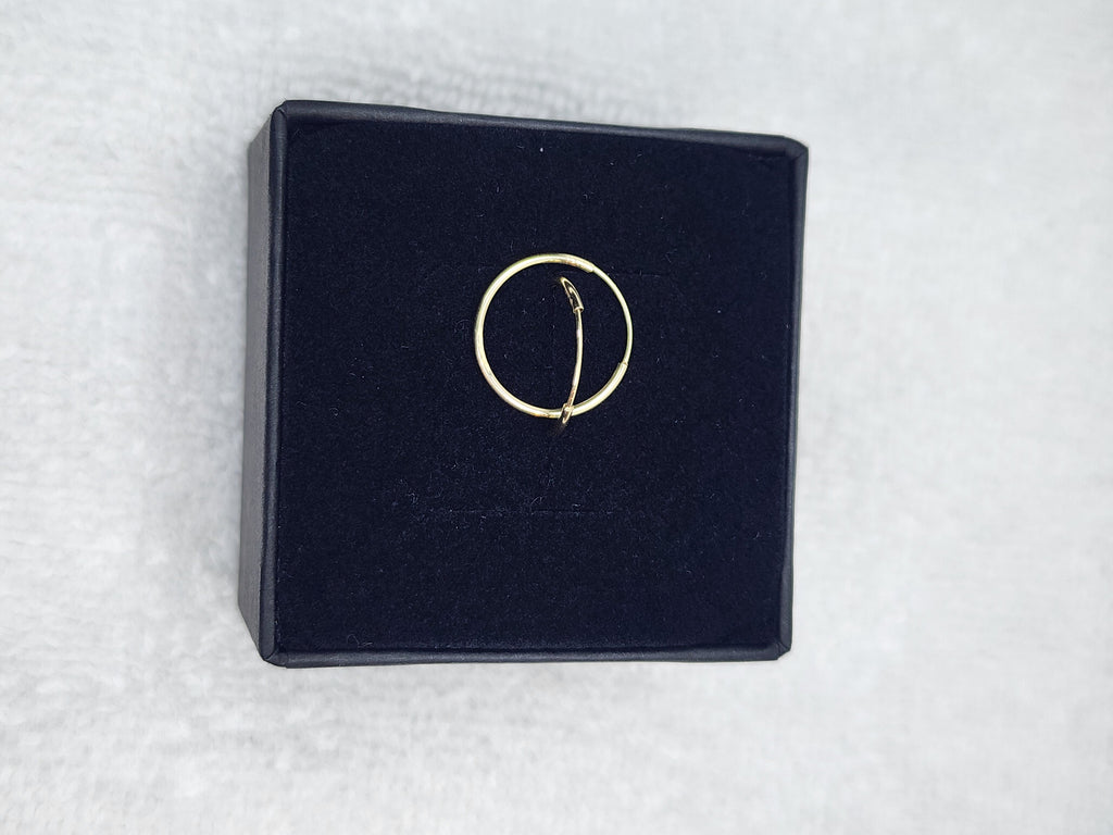 Jewelry Earrings Gold 14k 1×16 Endless Hoops