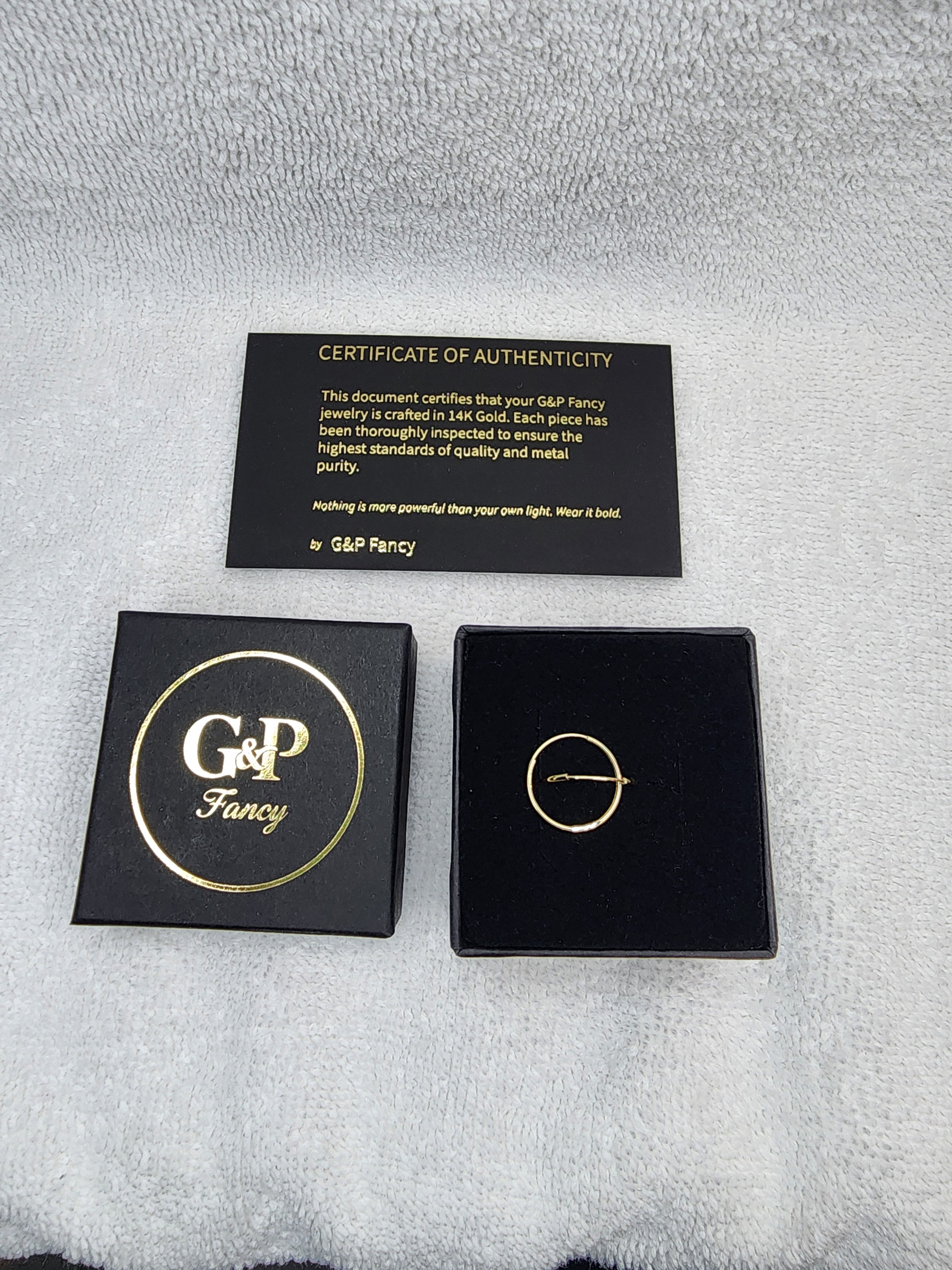 Jewelry Earrings Gold 14k 1×14 Endless Hoops