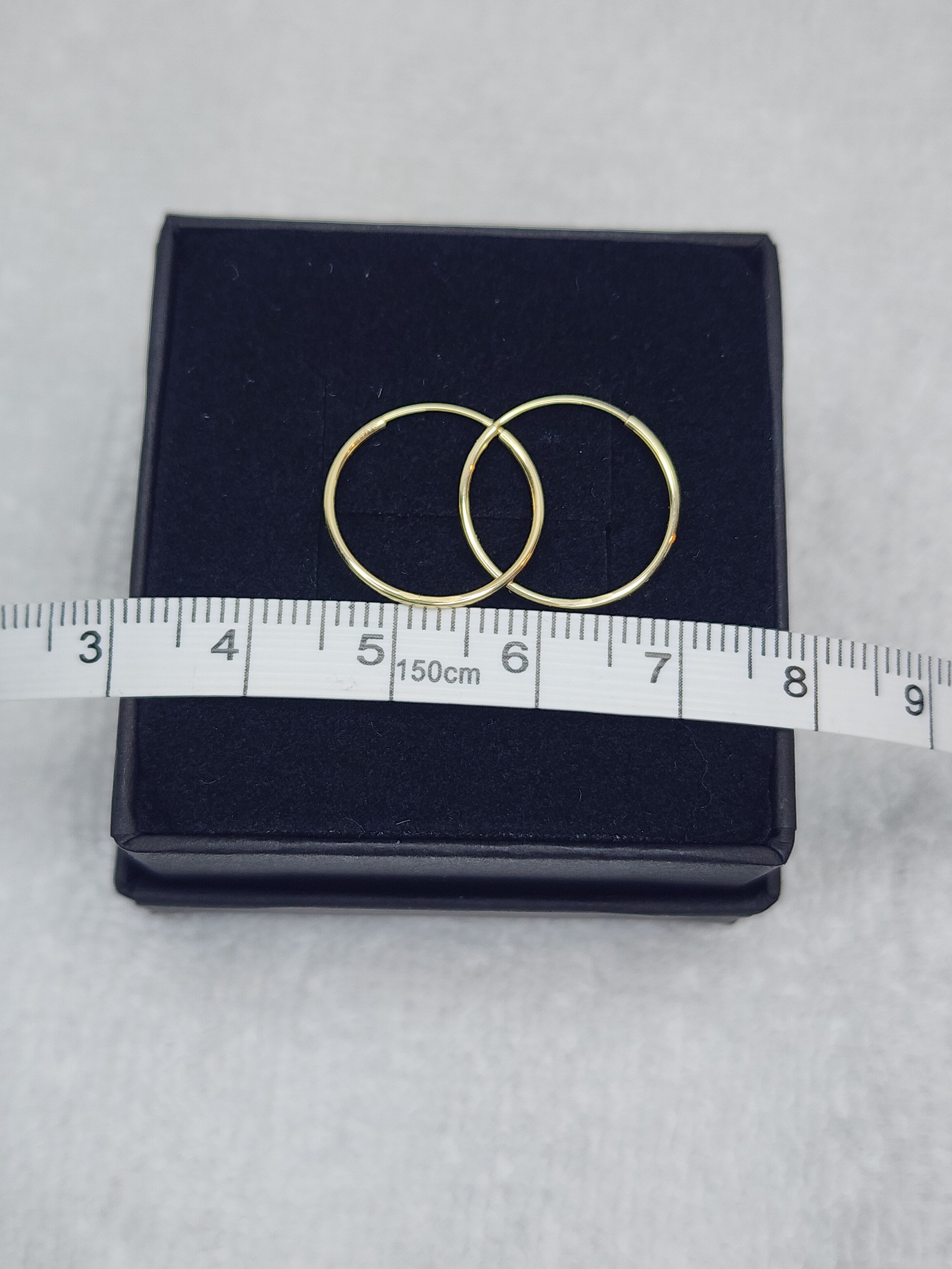 Jewelry Earrings Gold 14k 1×16 Endless Hoops