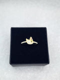 Jewelry Ring Gold 14k Elegant Swan Size: 8