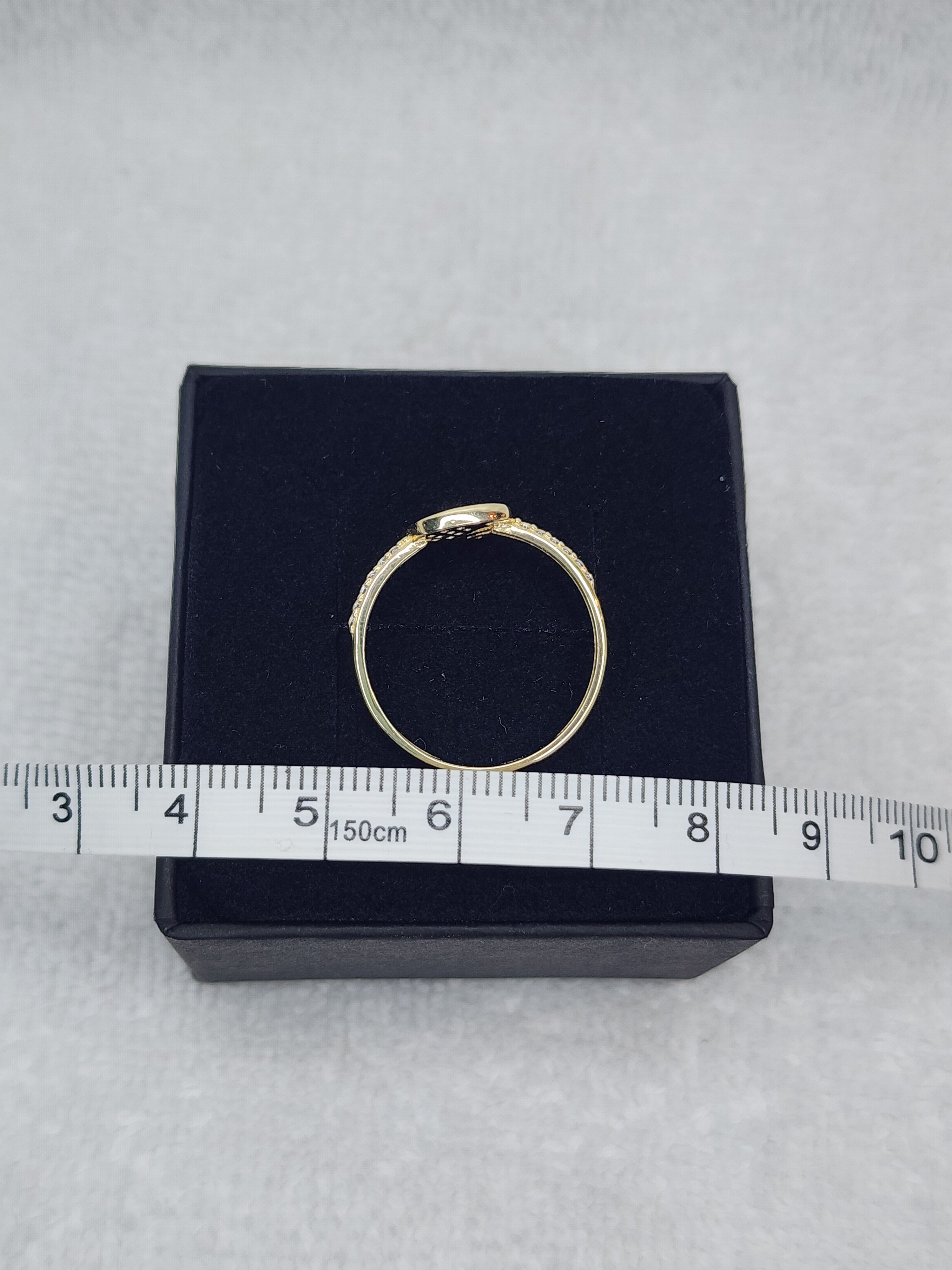 Jewelry Ring Gold 14k Elegant Swan Size: 8