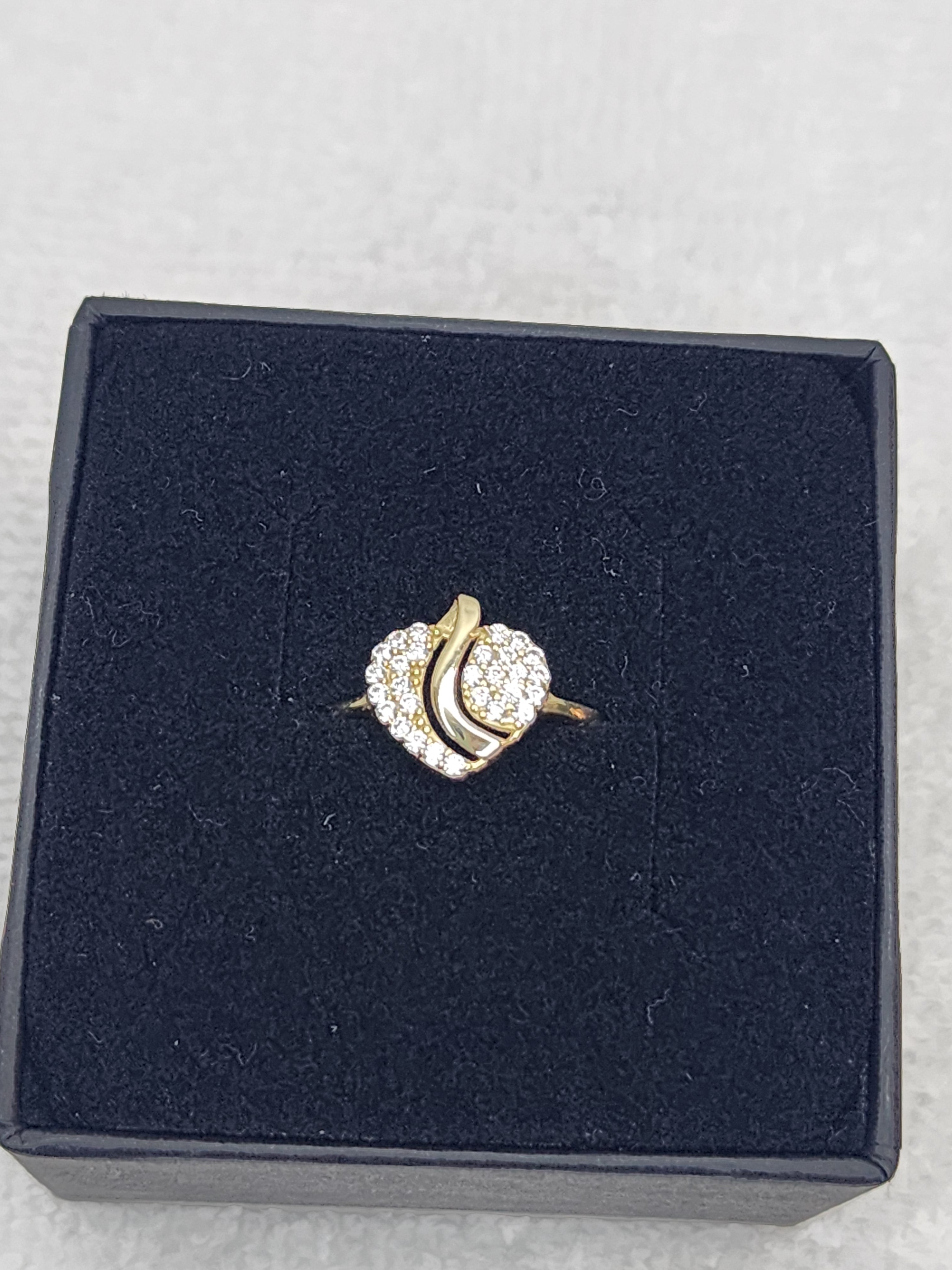 Jewelry Ring Gold 14k Heart Size 7
