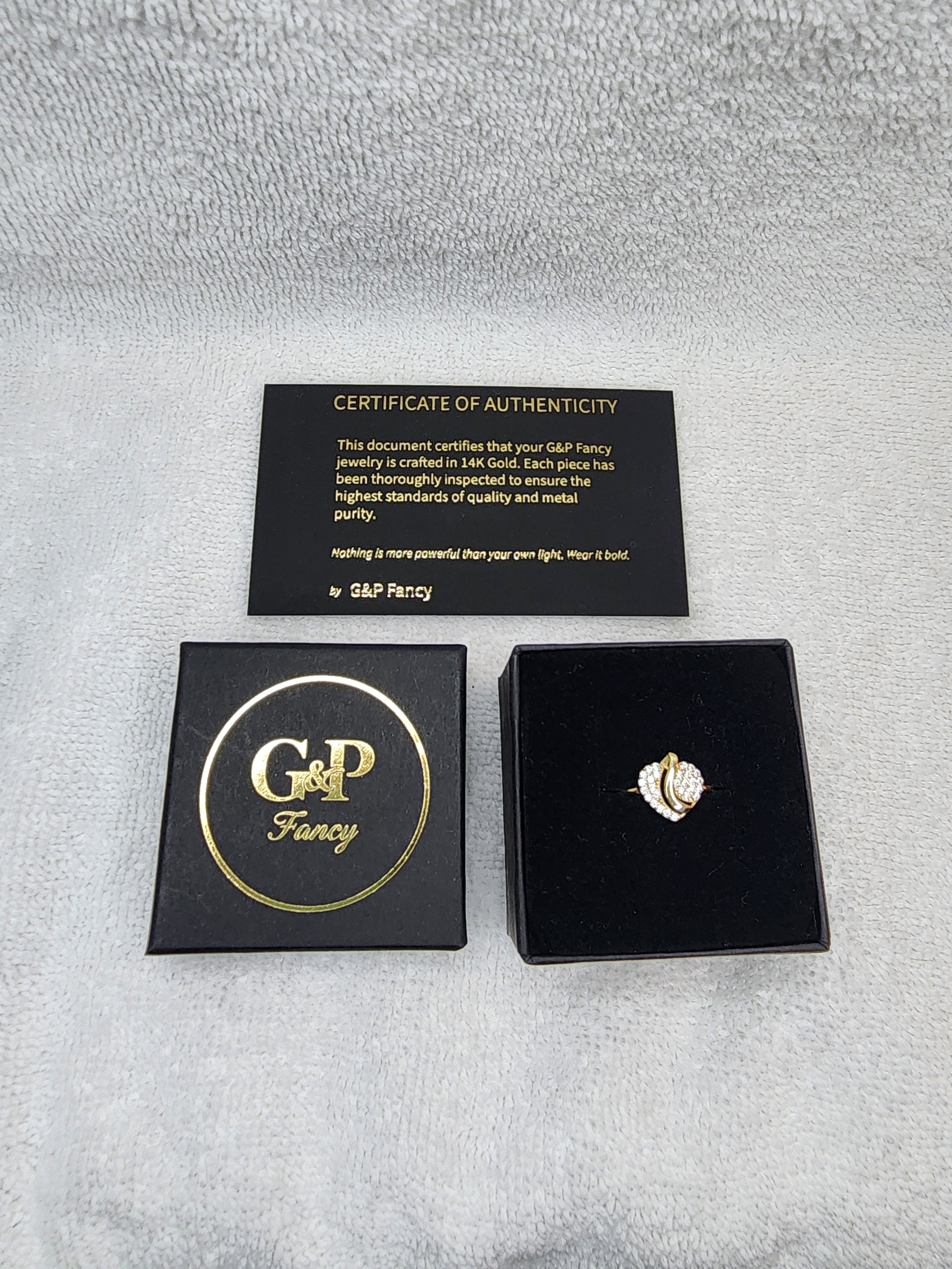 Jewelry Ring Gold 14k Heart Size 7