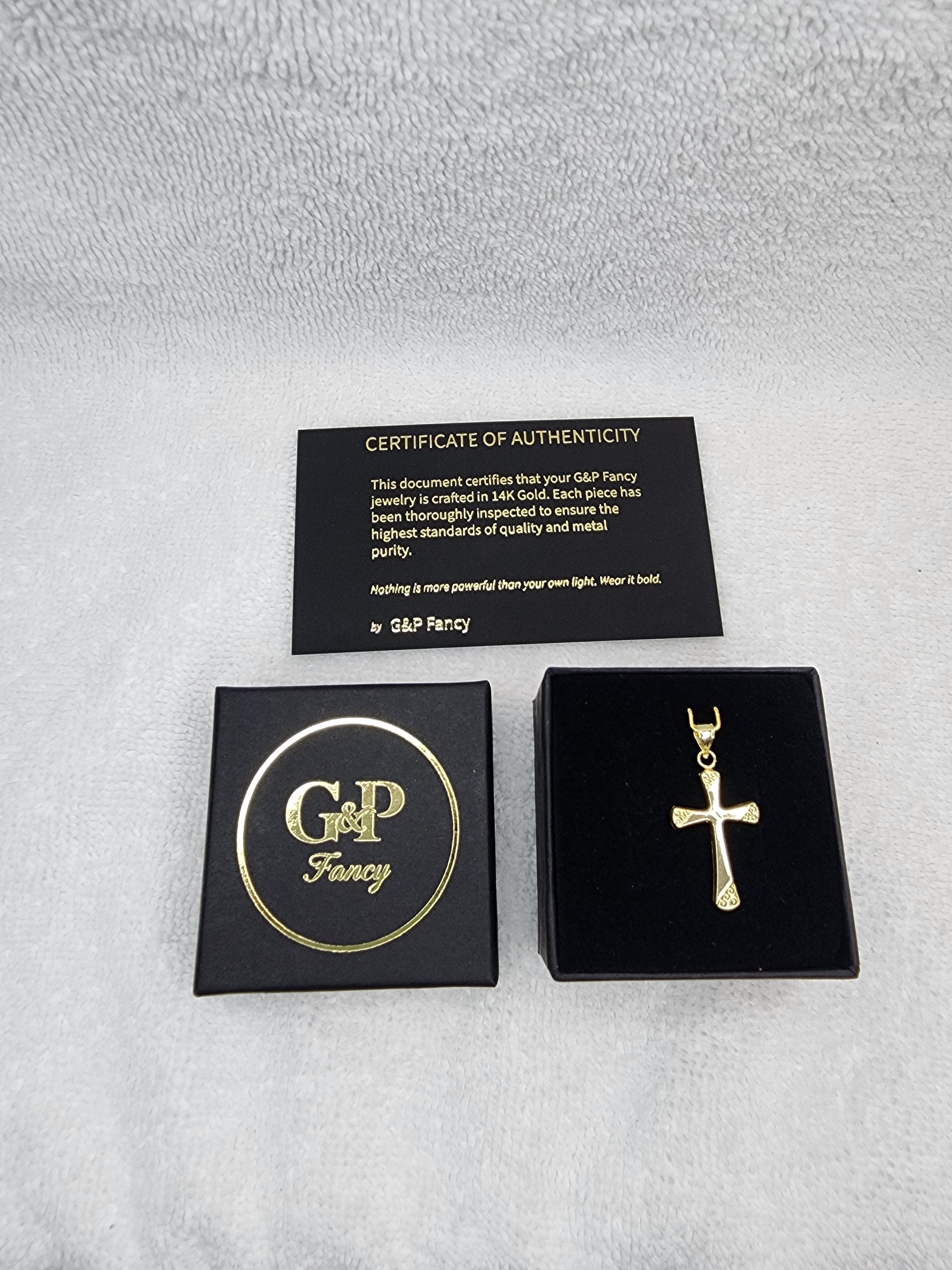 Jewelry Pendant Gold 14k Cross
